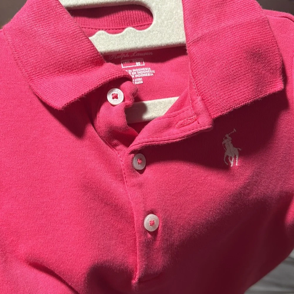 Preloved Ralph Lauren Casual Pink collar dress size 12M